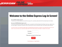 Tablet Screenshot of onlineexpress.jerrdan.com